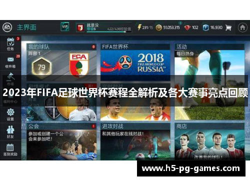 2023年FIFA足球世界杯赛程全解析及各大赛事亮点回顾
