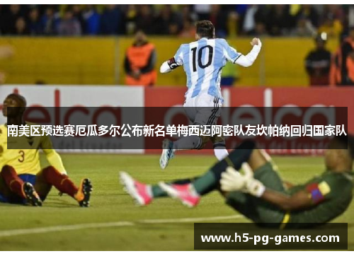 南美区预选赛厄瓜多尔公布新名单梅西迈阿密队友坎帕纳回归国家队 南美区预选赛厄瓜多尔公布新名单梅西迈阿密队友坎帕纳回归国家队